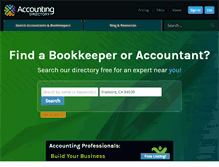 Tablet Screenshot of accountingdirectory.com